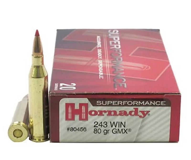 Hornady .243 Win 80gr GMX